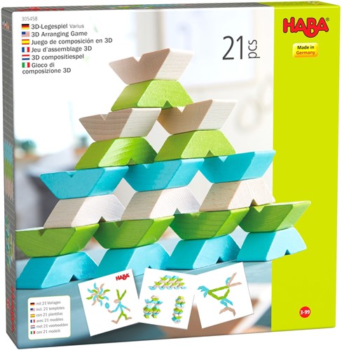 Haba Bausteine 3D Varius - kreatives Bauset für Kinder-3