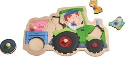 HABA Steckpuzzle Verrückte Traktorfahrt