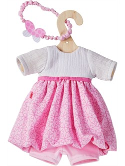 Haba Puppenkleidung Traumkleid Set 30 cm - rosa - Babypuppen Zubehör