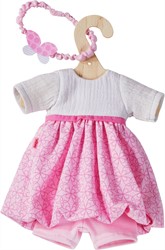 Haba Puppenkleidung Traumkleid Set 30 cm - rosa - Babypuppen Zubehör
