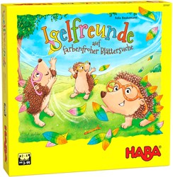 Haba Gesellschaftsspiel Igelspaß – buntes Kinderspiel mit Blättern