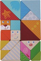 Haba buntes Tangram Legespiel Holzpuzzle 21-teilig für Kinder