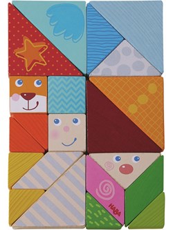 Haba buntes Tangram Legespiel Holzpuzzle 21-teilig für Kinder