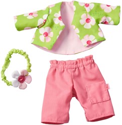 Haba Puppenkleidung Set Blumenmagie 30 cm - bunte Kleidung für Puppen