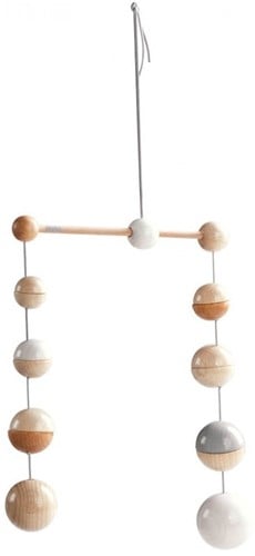 Haba Mobile Punkte - Holz Baby Mobile mit Punkten und Holzkugeln