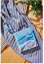 Haba Stoff-Babybuch Meereswelt - interaktives Babybuch blau