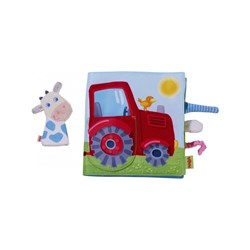 Haba Stoffbuch Bauernhof Babybuch mit Tieren und Fingerpuppe