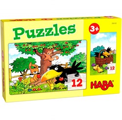 HABA 306163 - Puzzles Obstgarten, Puzzle ab 3 Jahren