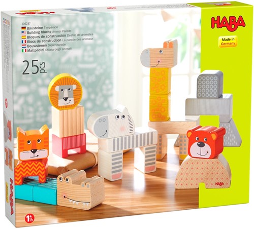 HABA-Holzbausteine Tierparade - 25 Teile