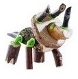 HABA Terra Kids - Steckfiguren - Dinosaurier-Baukasten