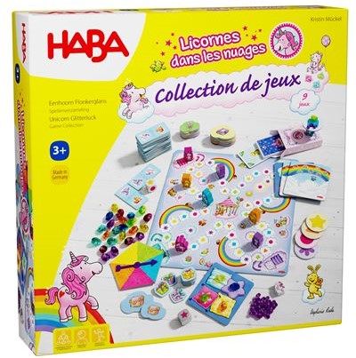 Haba !!! Jeu - Licornes dans les nuages - Collection de jeux (F = NL 2010879003 - DE 2010879001) (DE/E/F/NL/IT/ES)