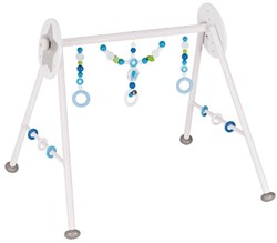 Heimess Babygym Holzspielzeug Elefant Blau Weiß Verstellbar
