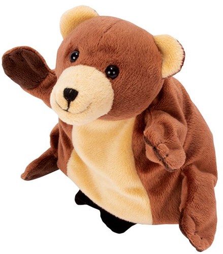 Beleduc Handpuppe Bär - Plüsch Handpuppe für Kinder - Rollenspiel