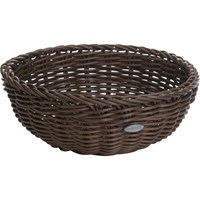 Westmark Brotkorb Kunststoff rund 23x9cm - braun - Saleen