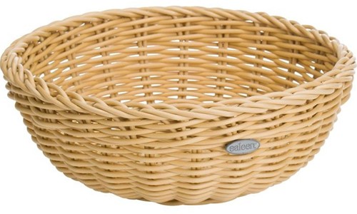 Saleen Korb-Schale, Gastrotauglich, Rund, Durchmesser: 23 cm, Kunststofffaser, Hellbeige, 02010330101