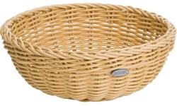 Saleen Korb-Schale, Gastrotauglich, Rund, Durchmesser: 23 cm, Kunststofffaser, Hellbeige, 02010330101