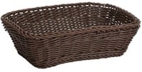 Saleen Mehrzweck-Korb, Gastrotauglich, Rechteckig, 31 x 21 x 9 cm, Kunststofffaser, Dunkelbraun, 02020206101