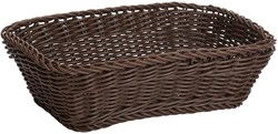 Saleen Mehrzweck-Korb, Gastrotauglich, Rechteckig, 31 x 21 x 9 cm, Kunststofffaser, Dunkelbraun, 02020206101