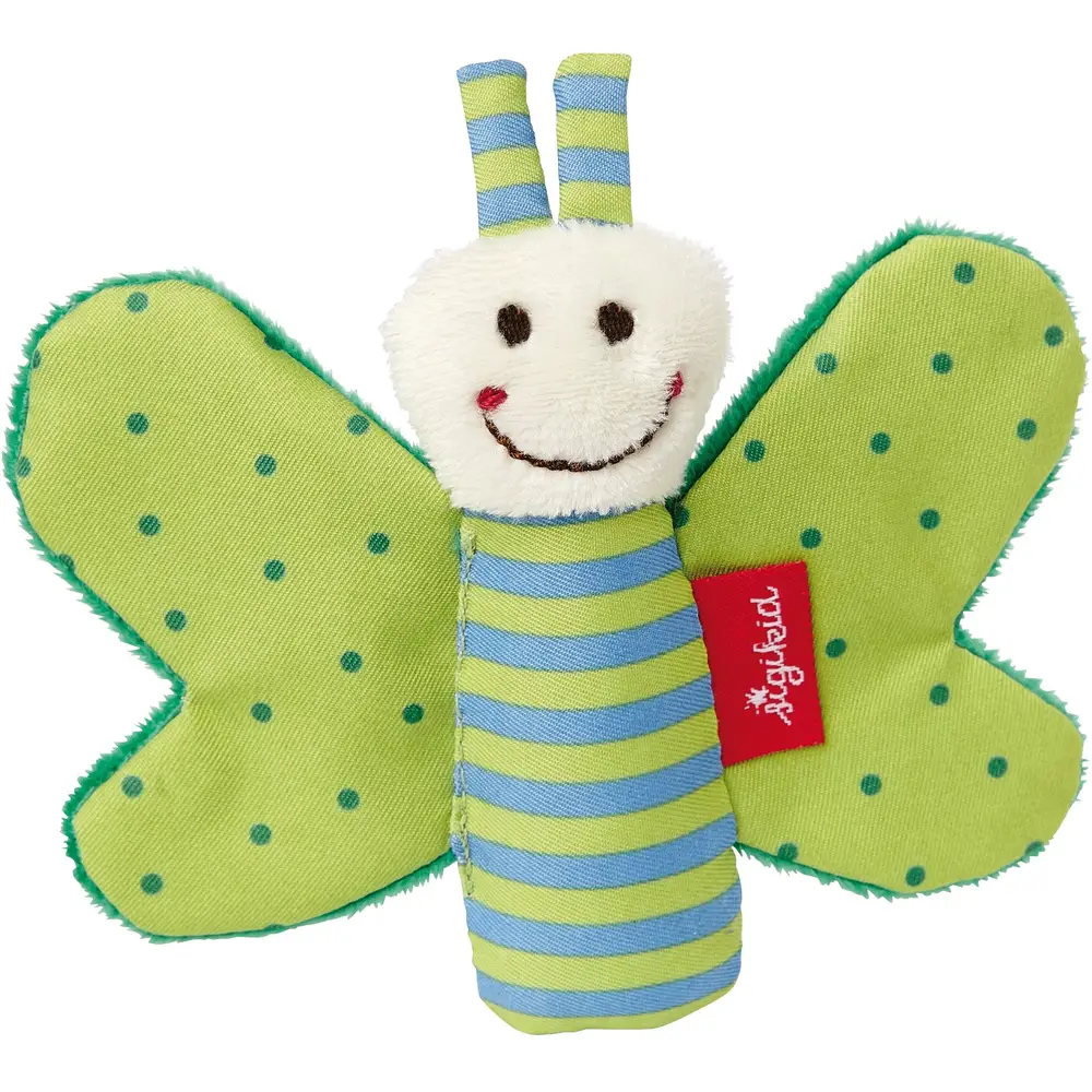 sigikid Baby Greifling Schmetterling grün - knisterndes Babyspielzeug