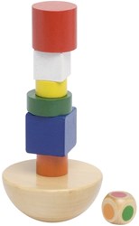 Goki Balancespiel Holzturm im Beutel - pädagogisches Spielzeug