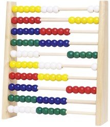 Goki Rechenrahmen Holzspielzeug bunt 25x29 cm Zählrahmen