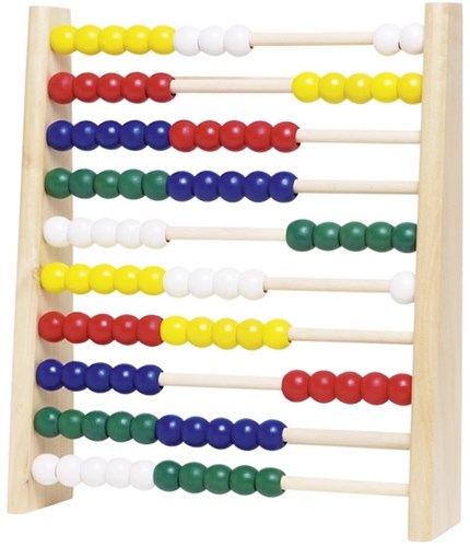 Goki Rechenrahmen Holzspielzeug bunt 25x29 cm Zählrahmen