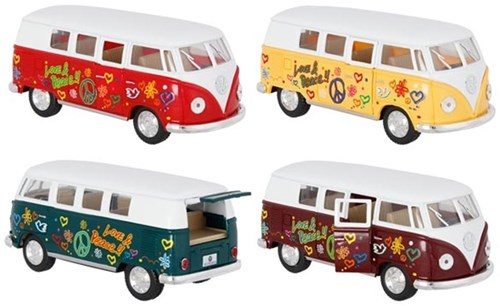 Goki Volkswagen Bus Spielzeugauto Metall 1:32 - klassisches Modell