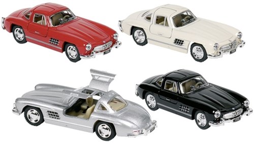 Goki Mercedes-Benz 300SL Spielzeugauto Metall 1:36 Retro Modell