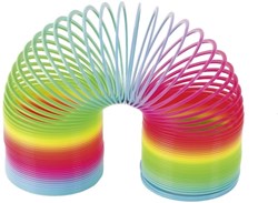 Goki Regenbogen-Treppenfeder - buntes Geschicklichkeitsspielzeug