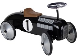 Goki Retro Rutscherfahrzeug Schwarz - Metall Kinderfahrzeug