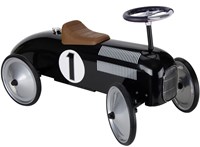 Goki Retro Rutscherfahrzeug Schwarz - Metall Kinderfahrzeug