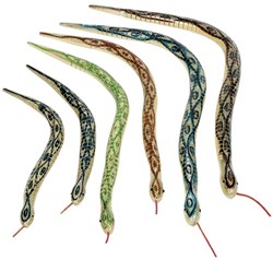Goki Holzspielzeug Schlange - Serpent articulé - beweglich