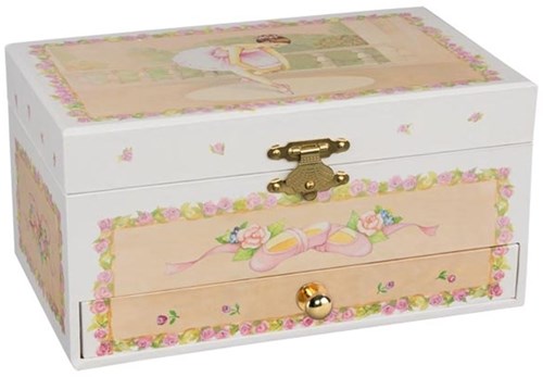 Goki Spieluhr Ballerina - Schmuckkästchen mit Ballerina und Schublade-2