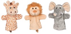 Goki Handpuppe wilde Tiere Elefant - Plüsch Handspielpuppe