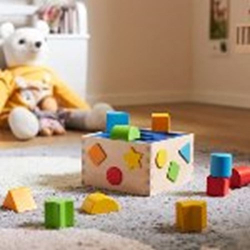 Goki Holz Sortierbox Lernspielzeug Formenpuzzle-2