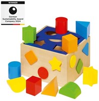 Goki Holz Sortierbox Lernspielzeug Formenpuzzle