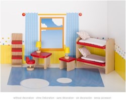 Goki 51719 Puppenstuben-Zubehör Puppenhaus-Schlafzimmer