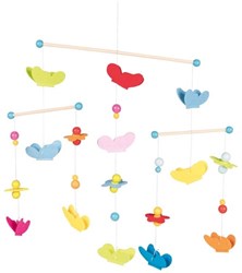 Goki Mobile - bunte Schmetterlinge Babyzimmer Dekoration