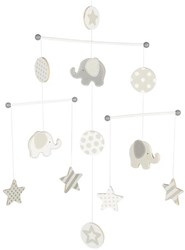 Goki Holz Baby Mobile Elefant und Sterne - Kinderzimmer Dekoration