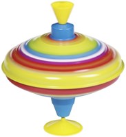 Goki Kreisel - Metallspielzeug rot gelb blau-2