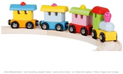 Goki Spielzeugzug - bunter Kunststoffzug Turin für Kinder