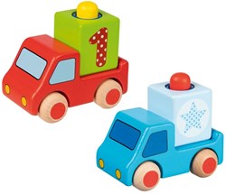 Goki Holzspielzeugauto - buntes Fahrzeug für Kinder