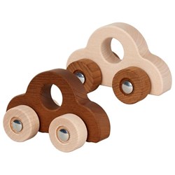 Goki Holzfahrzeuge - Handauto nature Spielzeugauto