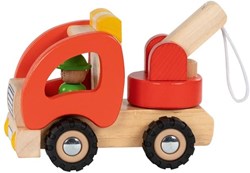 Goki Holz Abschleppwagen Spielzeugauto grün FSC zertifiziert