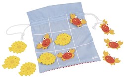 Goki Tic Tac Toe Meerestiere - Holz Reisespiel für Kinder