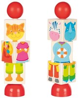 Goki Holz Tierpuzzle - pädagogisches Spielzeug für Kinder-2