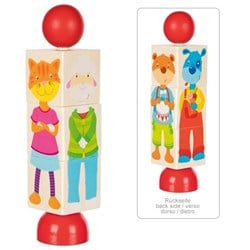 Goki Holz Tierpuzzle - pädagogisches Spielzeug für Kinder