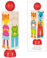 Goki Holz Tierpuzzle - pädagogisches Spielzeug für Kinder
