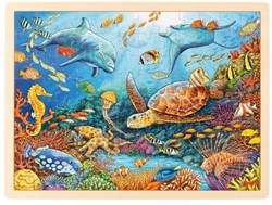 Goki Holzpuzzle Great Barrier Reef - Lernspielzeug 96 Teile