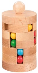 Goki Kugelturm Holz 3D-Puzzle Kinderspielzeug Lernspiel